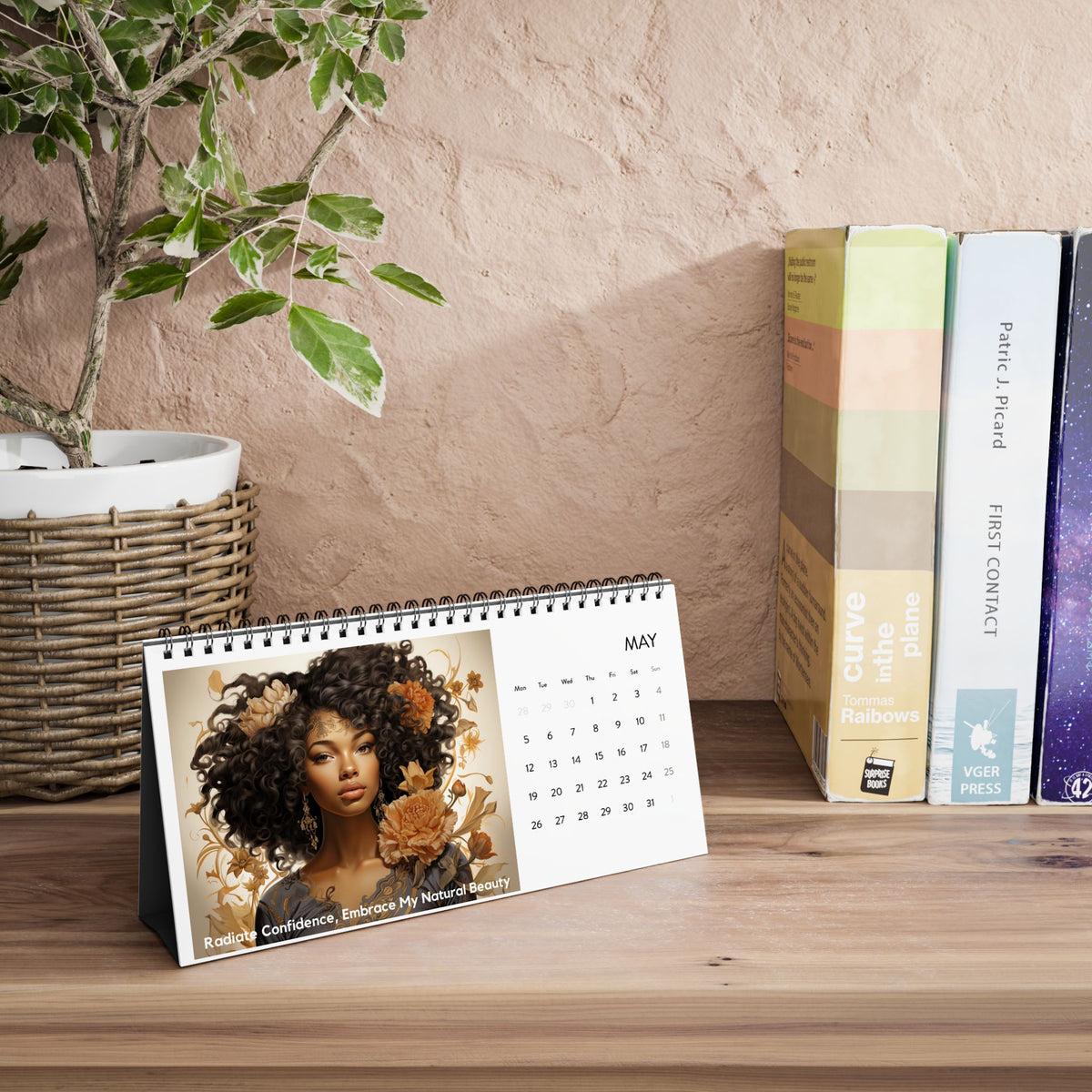 2025 African Women Of Earth Desk Calendar - Diverse & Inspirational Multicultural Art for Women