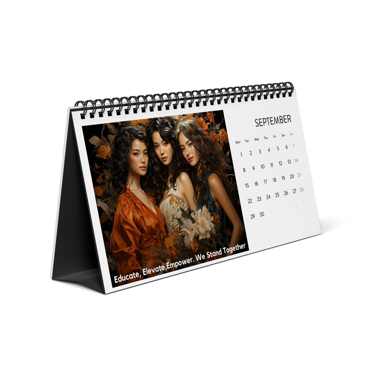 Asian Women Of Venus Desk Calendar 2025 Simplex Desk Calendar (2025 gr