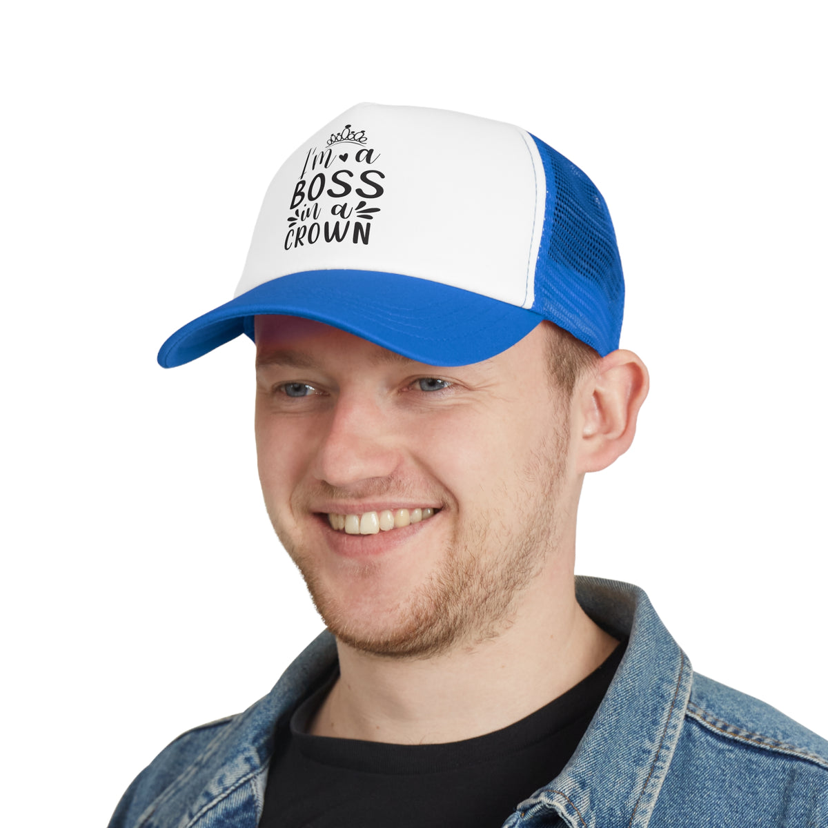 Boss In A Crown Unisex Mesh Cap