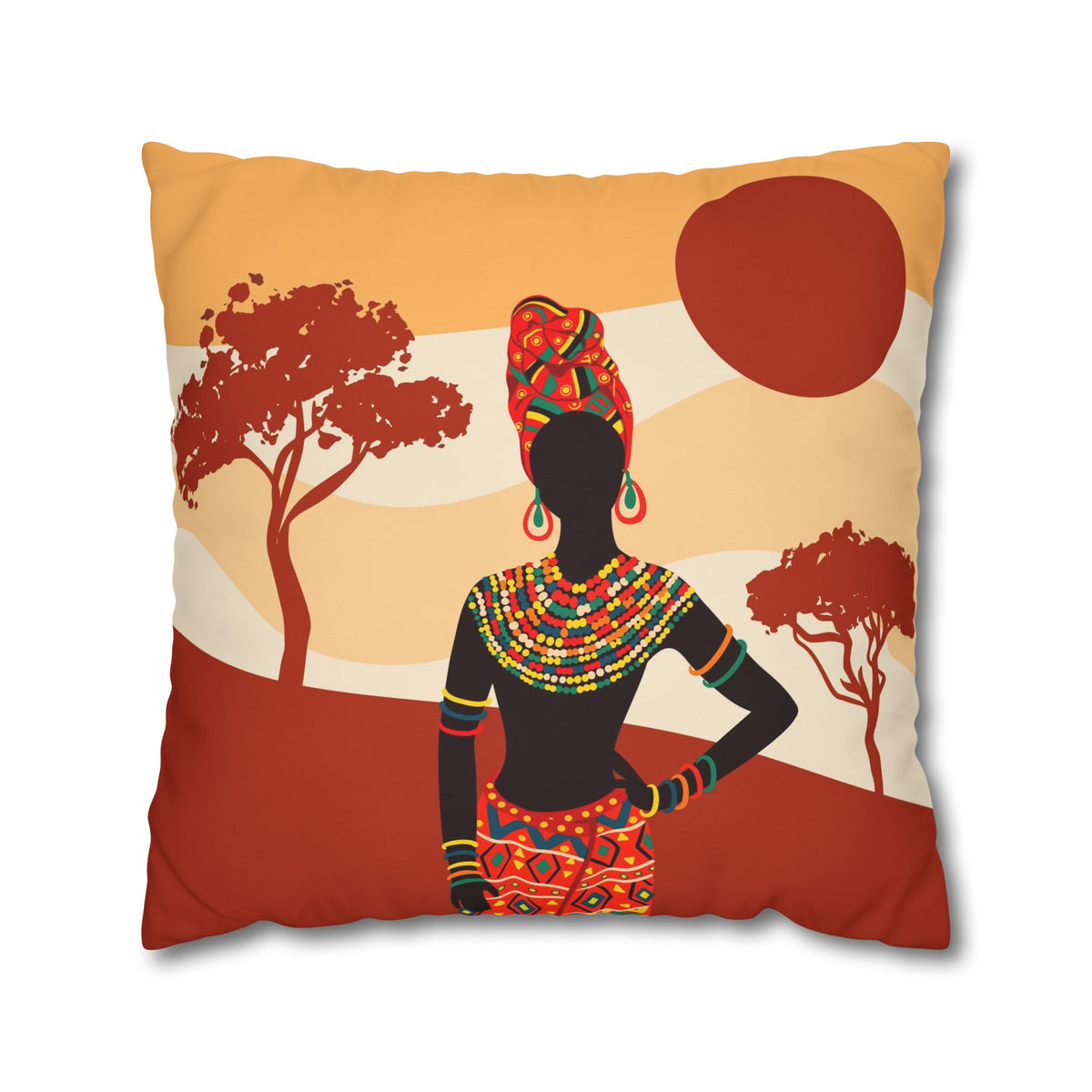 African Earth Womens Cushion Case (C)