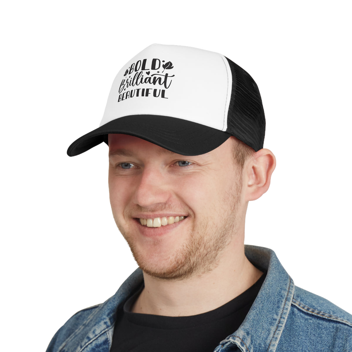 Bold Brilliant Beautiful  Unisex Mesh Cap