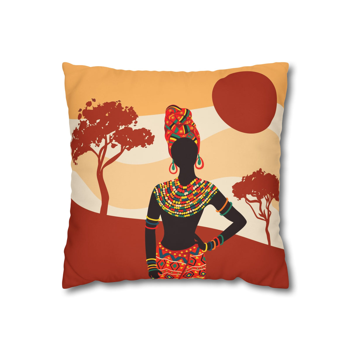 African Earth Womens Cushion Case (C)