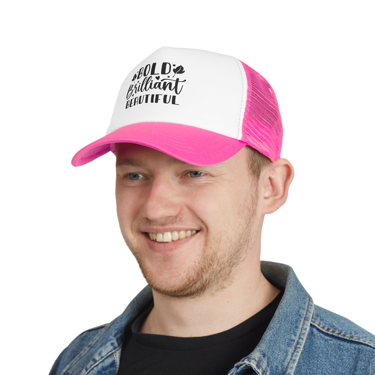 Bold Brilliant Beautiful  Unisex Mesh Cap