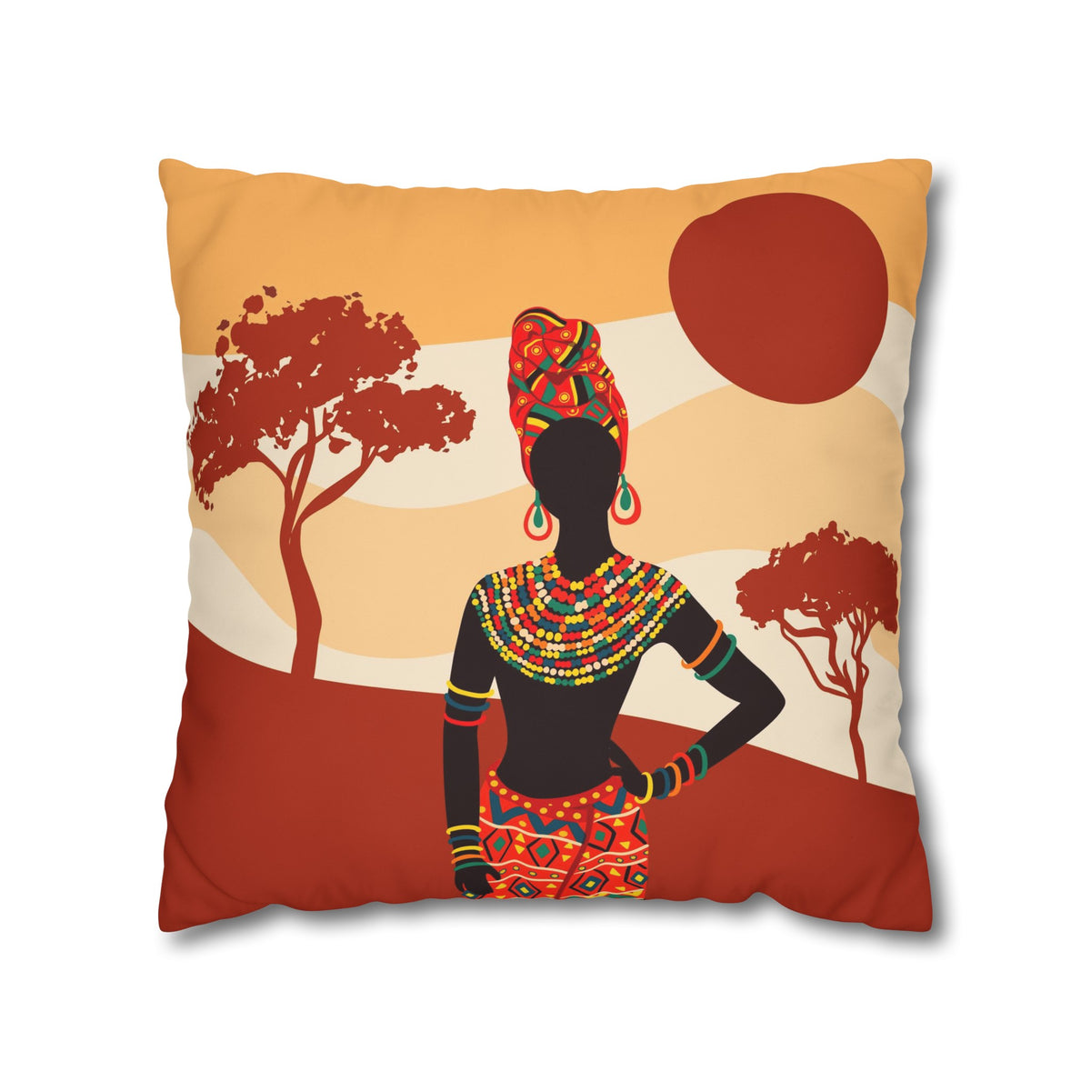 African Earth Womens Cushion Case (C)