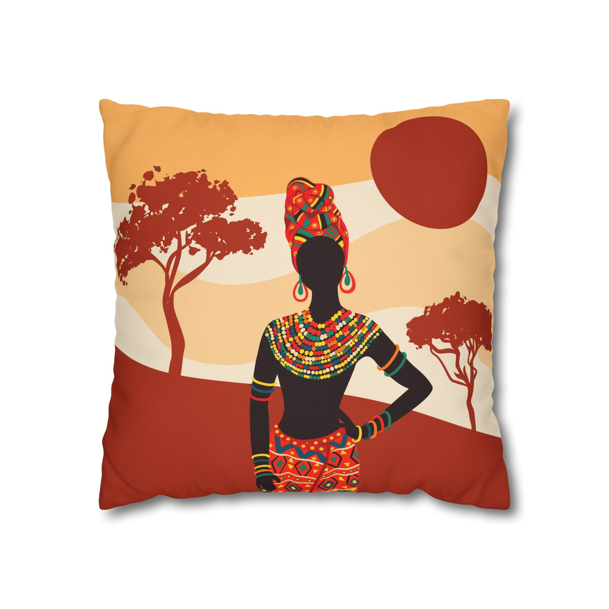 African Earth Womens Cushion Case (C)