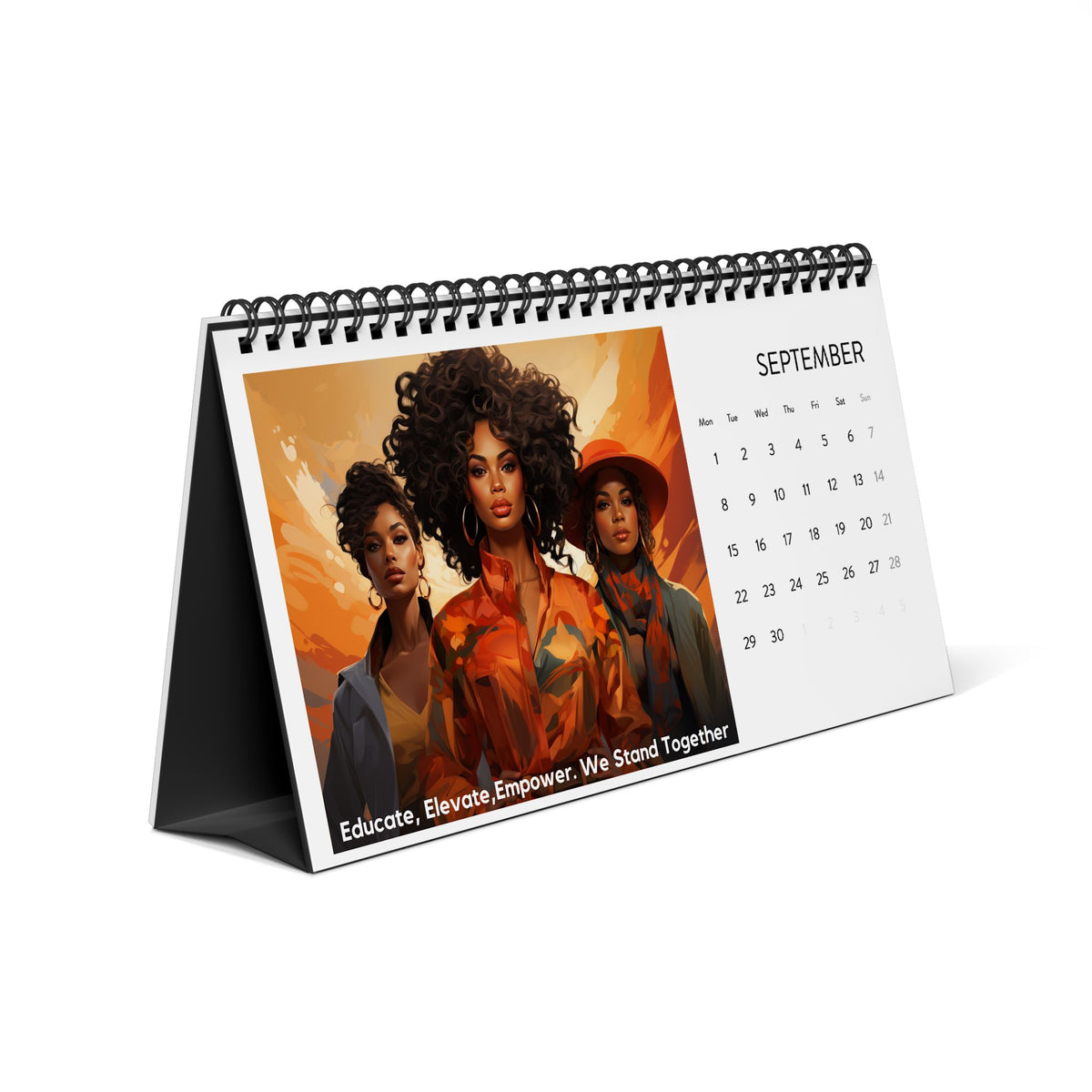 2025 African Women Of Earth Desk Calendar - Diverse & Inspirational Multicultural Art for Women