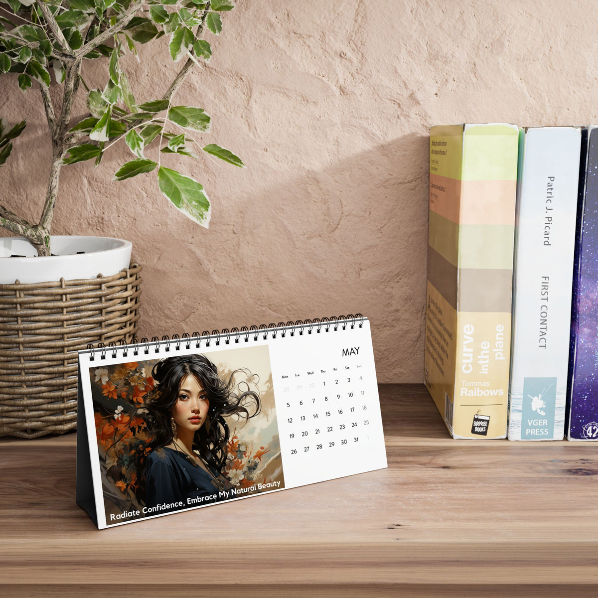 2025 Asian Women Of Venus Desk Calendar - - Diverse & Inspirational Multicultural Art for Women